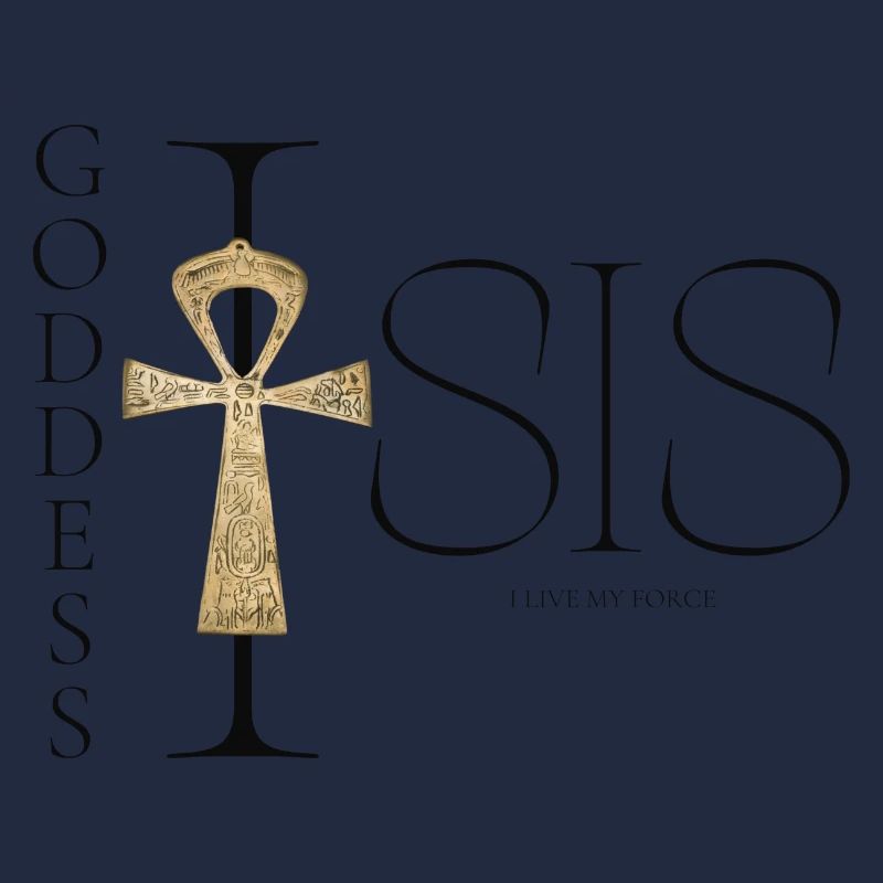 Déesse Isis I live My Force M K Eyelneiri Design