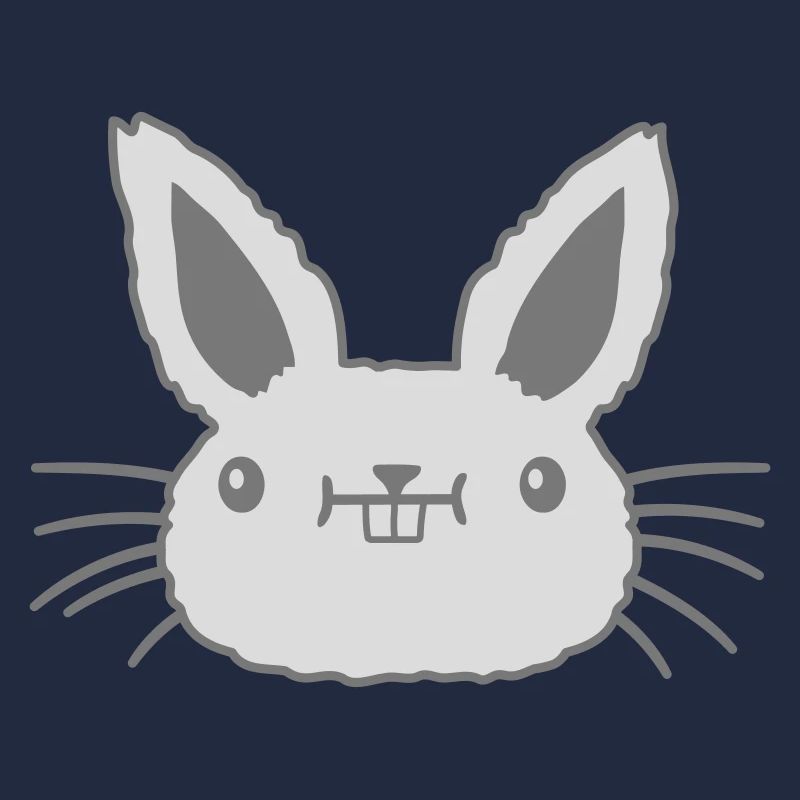 Small kawaii rabbit face