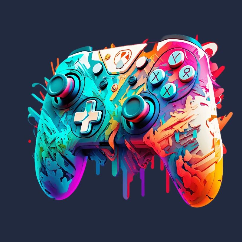 Neon Gaming Controller / Kontroller