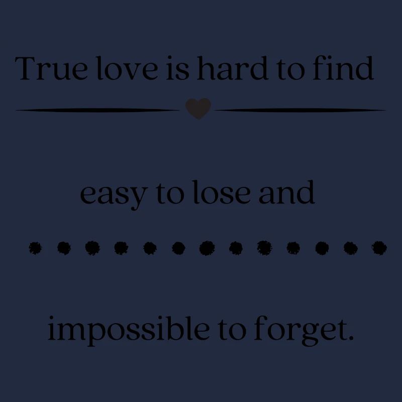 Le véritable amour est difficile à trouver