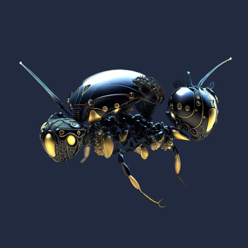 dicke Roboter Biene