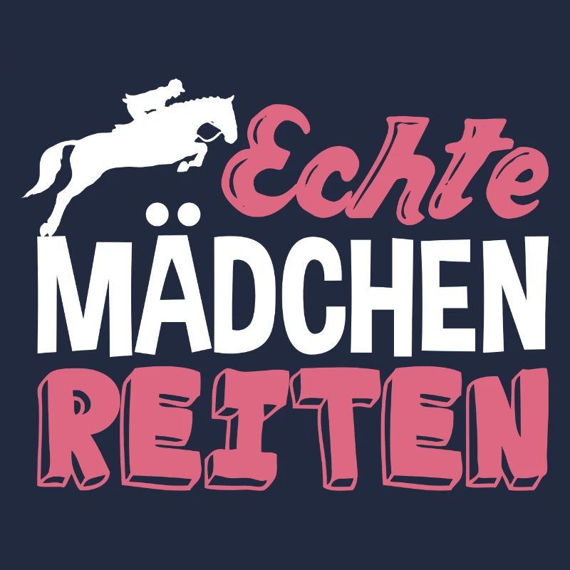 Echte Mädchen reiten