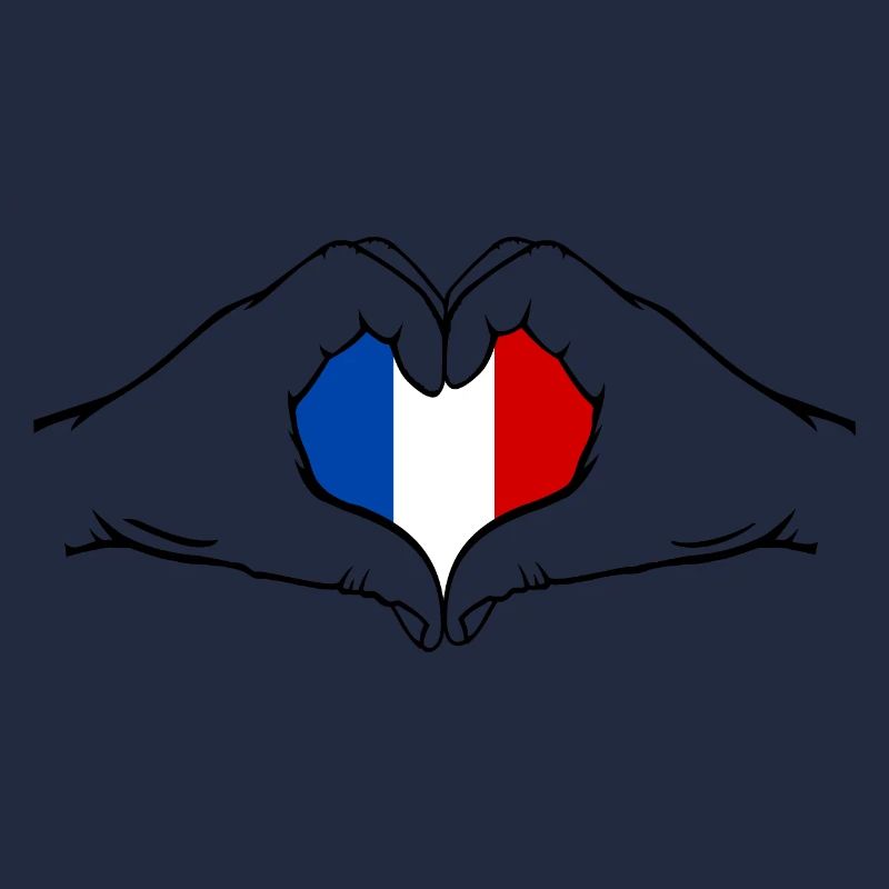 Frankreich Herzform mit Hände