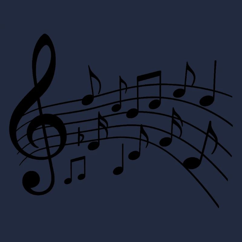Notes de Musique Variante 2 Noir