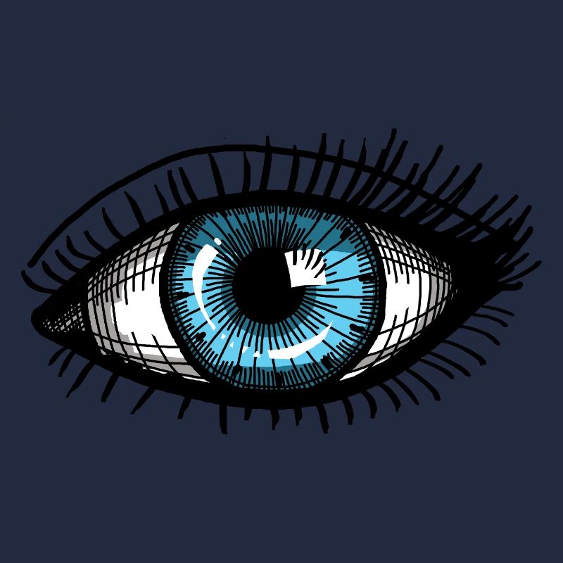 oeil bleu