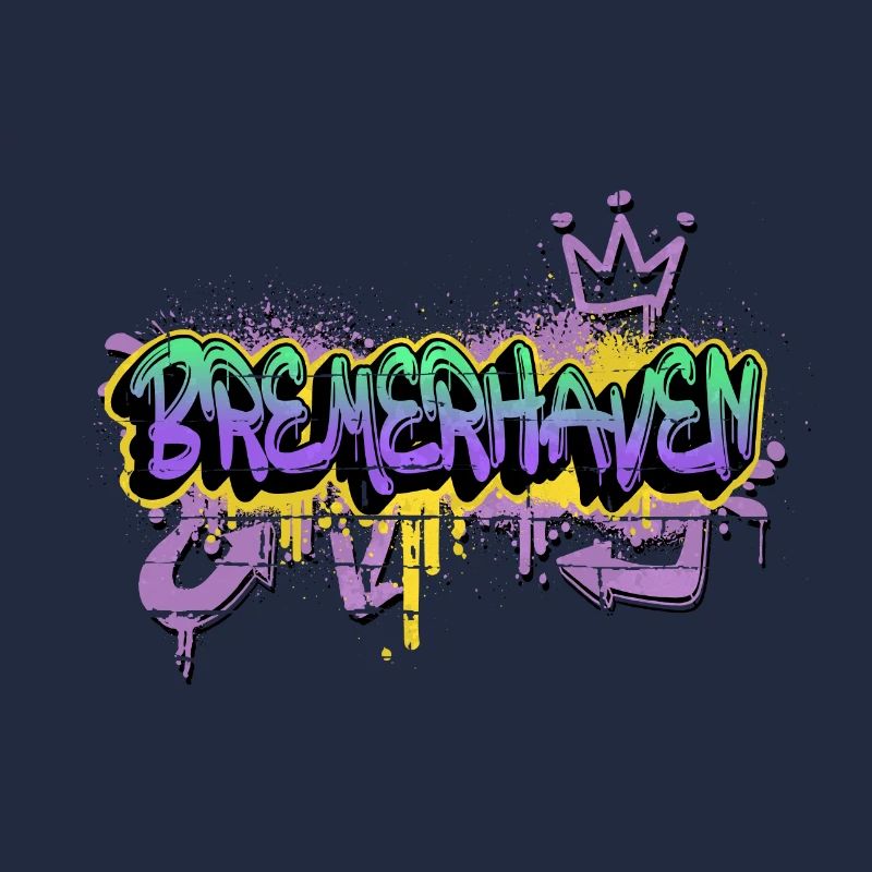 Bremerhaven Germany Graffiti Spray Sprayer