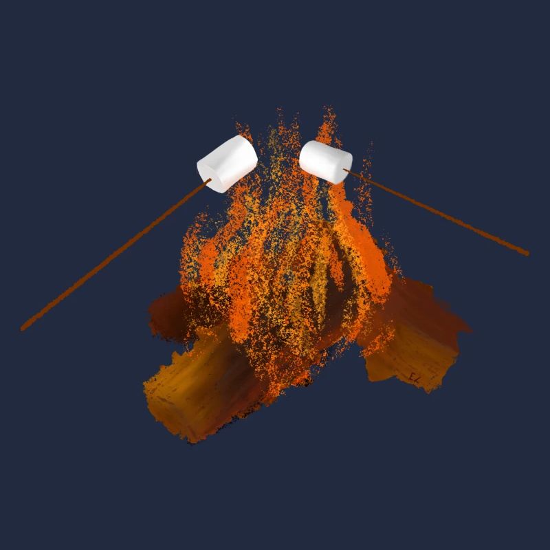 Lagerfeuer mit Marshmallows