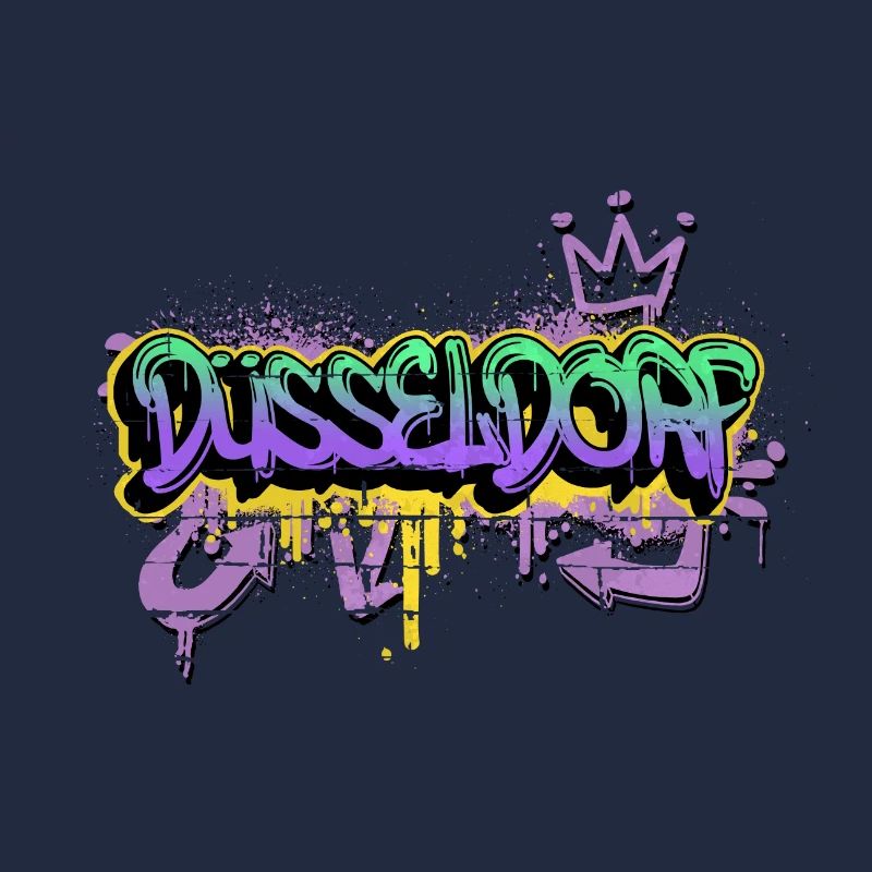 Düsseldorf Deutschland Graffiti Spray Sprayer