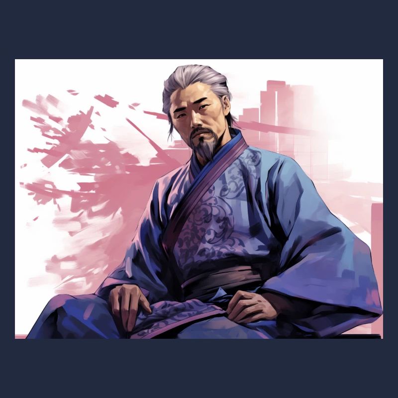 Japan Samurai sitzend Stark