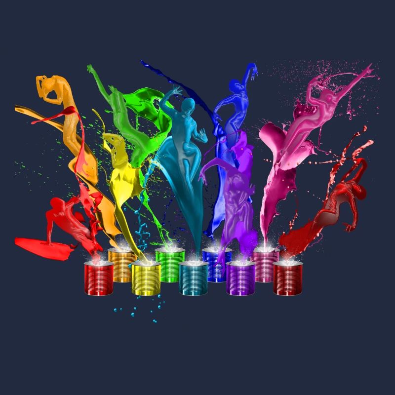 Danse de peintures - 9 couleurs