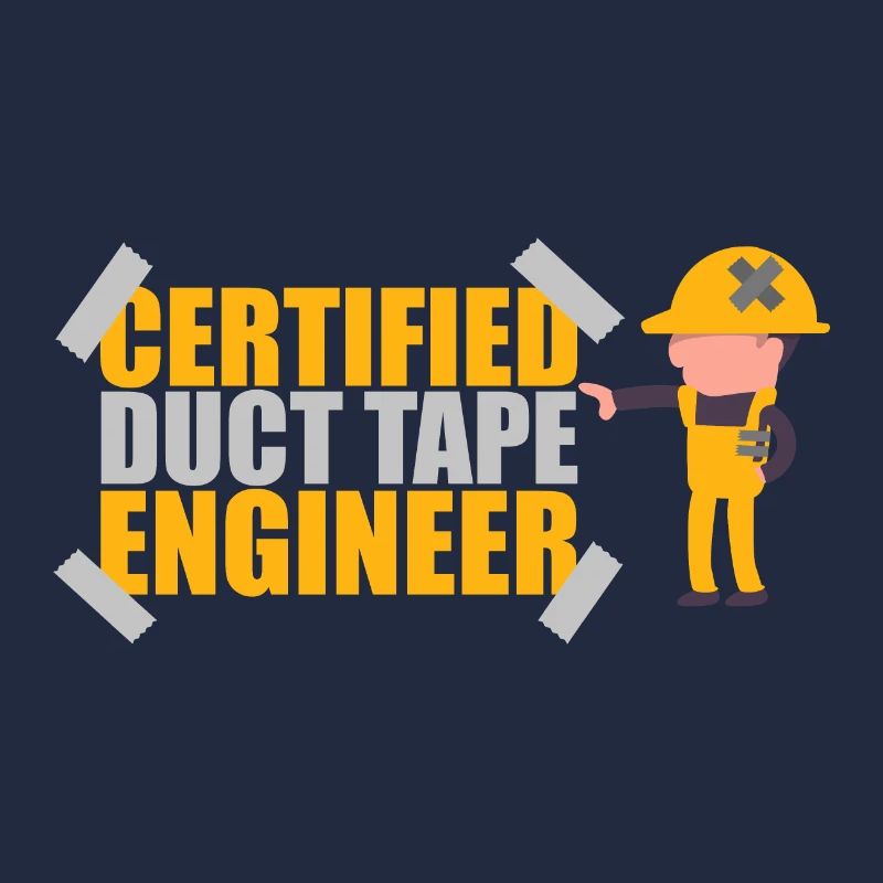 Certified Duct Tape Engineer Gift Idea