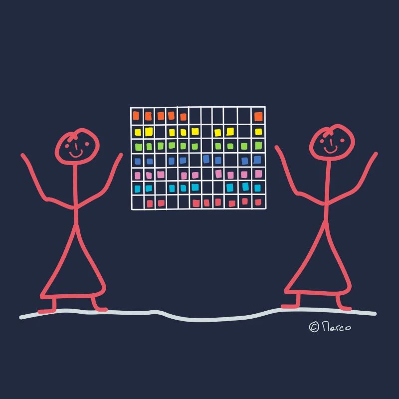 Project Management Scrum stick figures, processes
