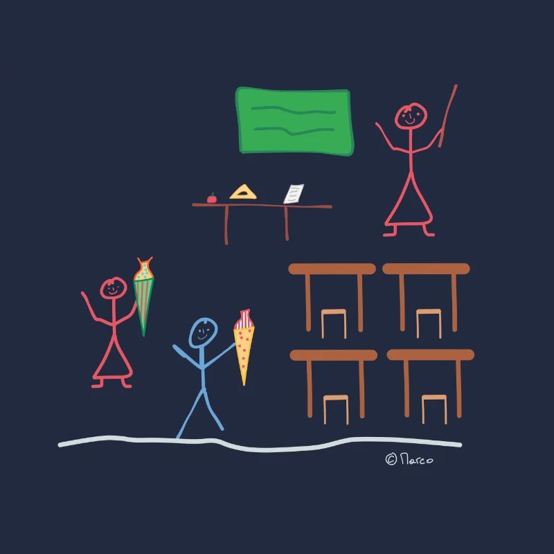 Training stick figures, back to school classes