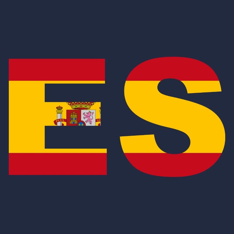Spain Flag ISO Code ES Madrid Europe Ibiza EU