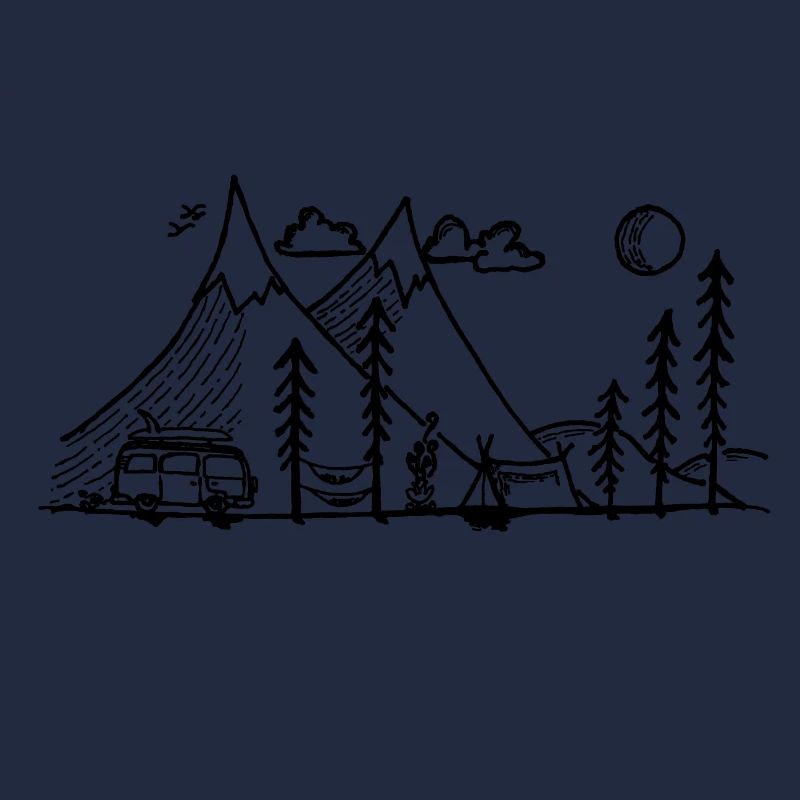 Camper Simple Mountain et Campfire