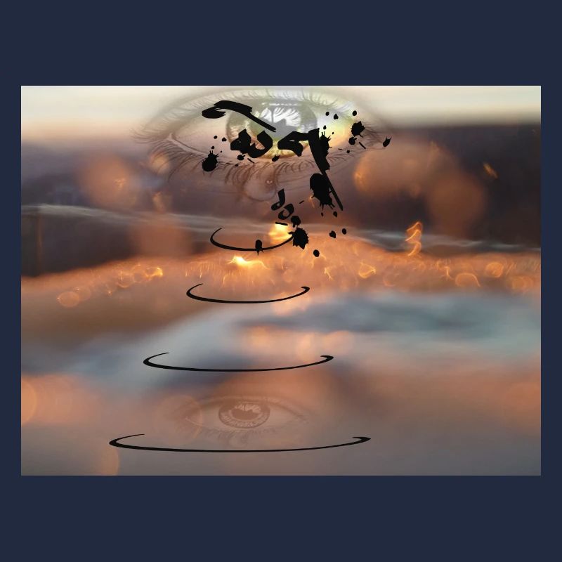 Tear Drop Future World Digital Art Design de mode