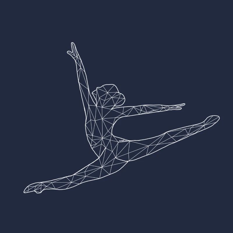 Gymnastics Jumping Splits White