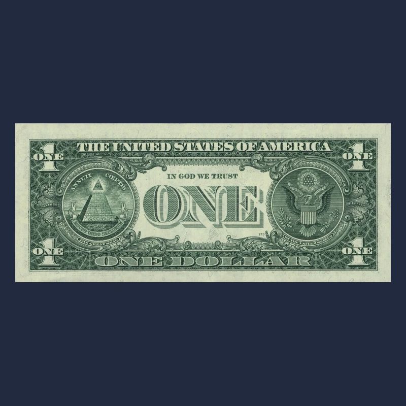 Un dollar bill. Un dollar de billet