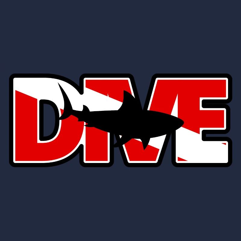DIVE SCHRIFTZUG SHARK