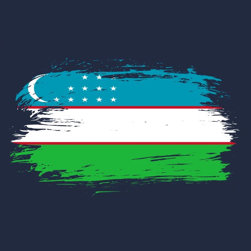 Drapeau drapeau Ouzbékistan
