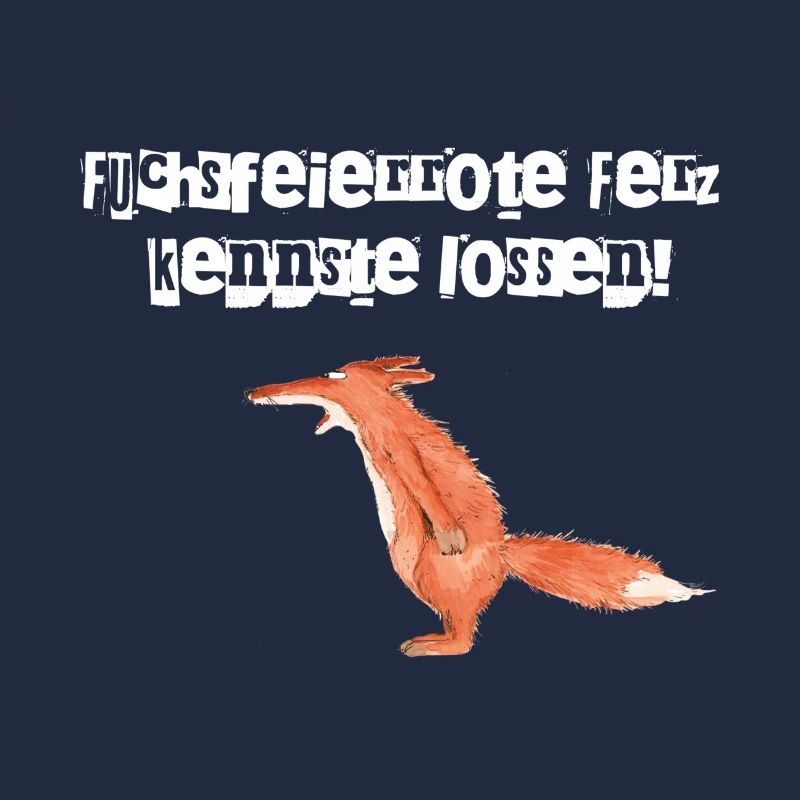 Fuchsfeierrote Ferz... weiße Schrift