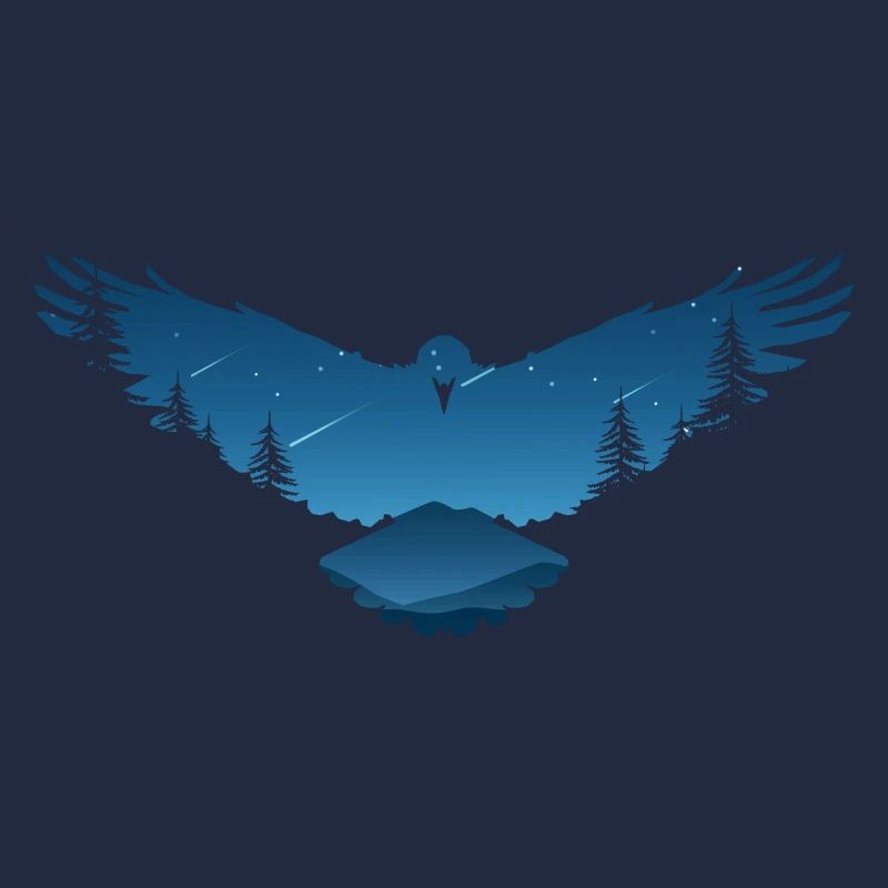 Conception d'oiseau corbeaux corbeaux