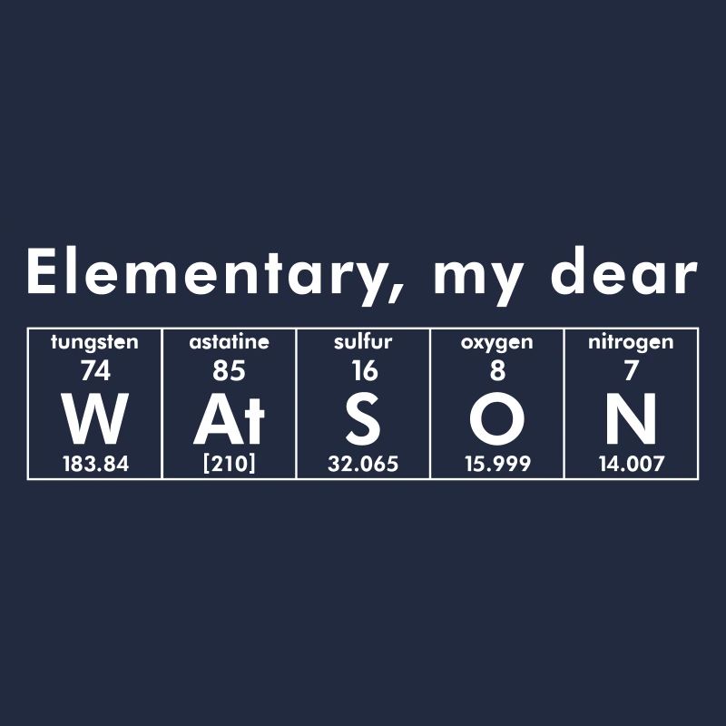 Elementary, my dear W At S O N