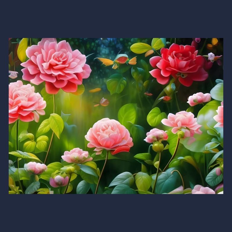 Roses en fleurs