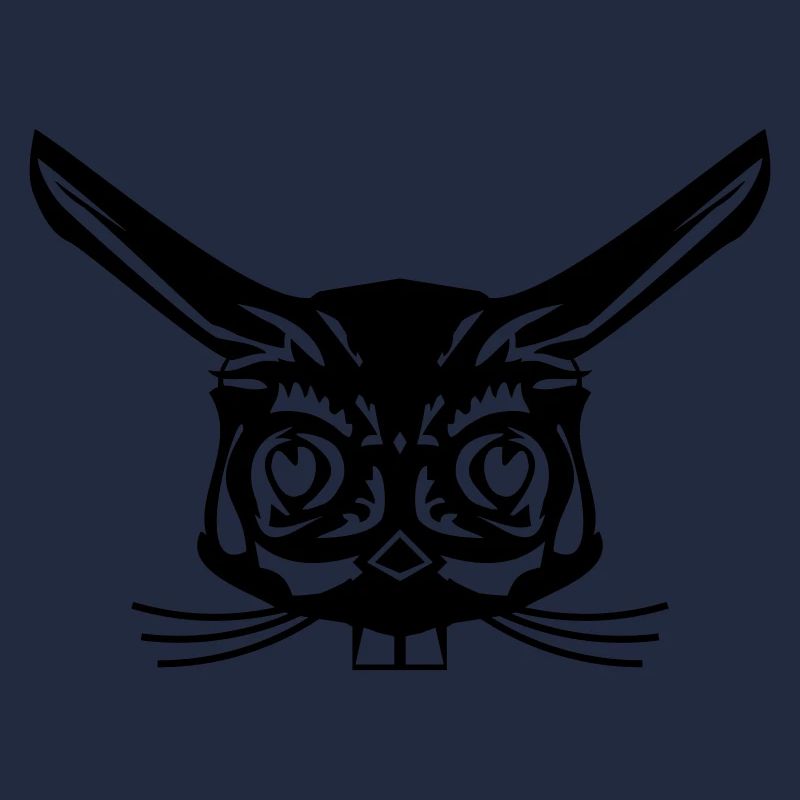 Visage abstrait de lapin
