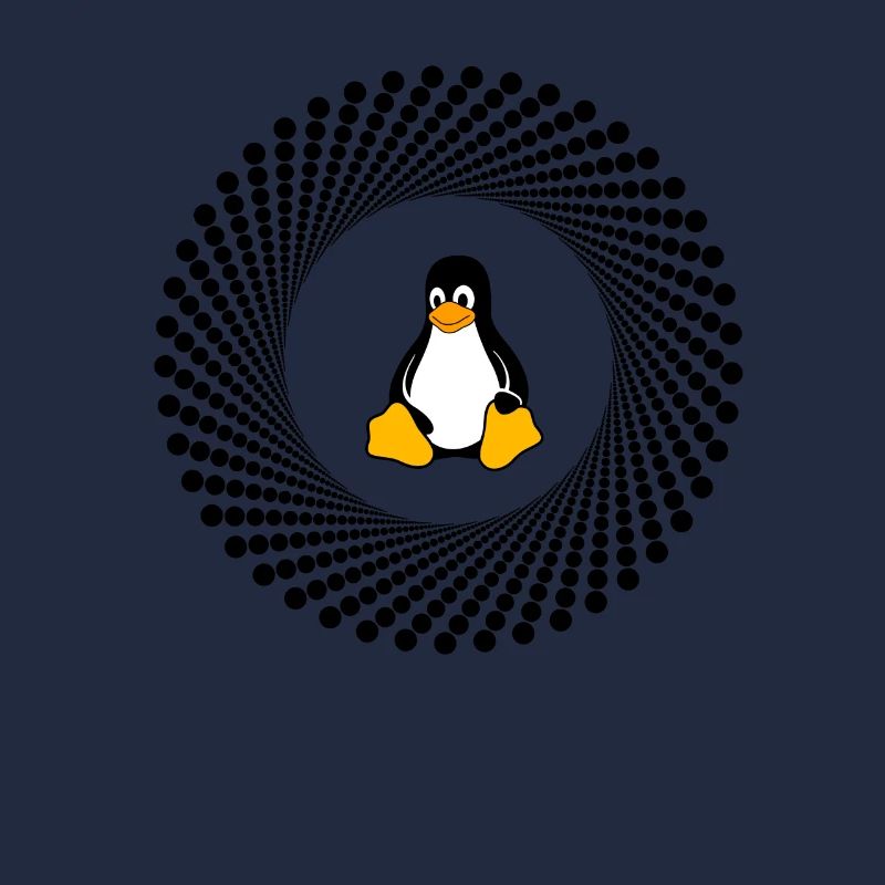 Computer System Pingouin Nerd pc inside programme lo