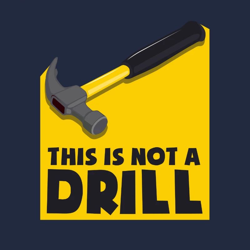 Ce n'est pas une perceuse - aucun exercice, mais un marteau