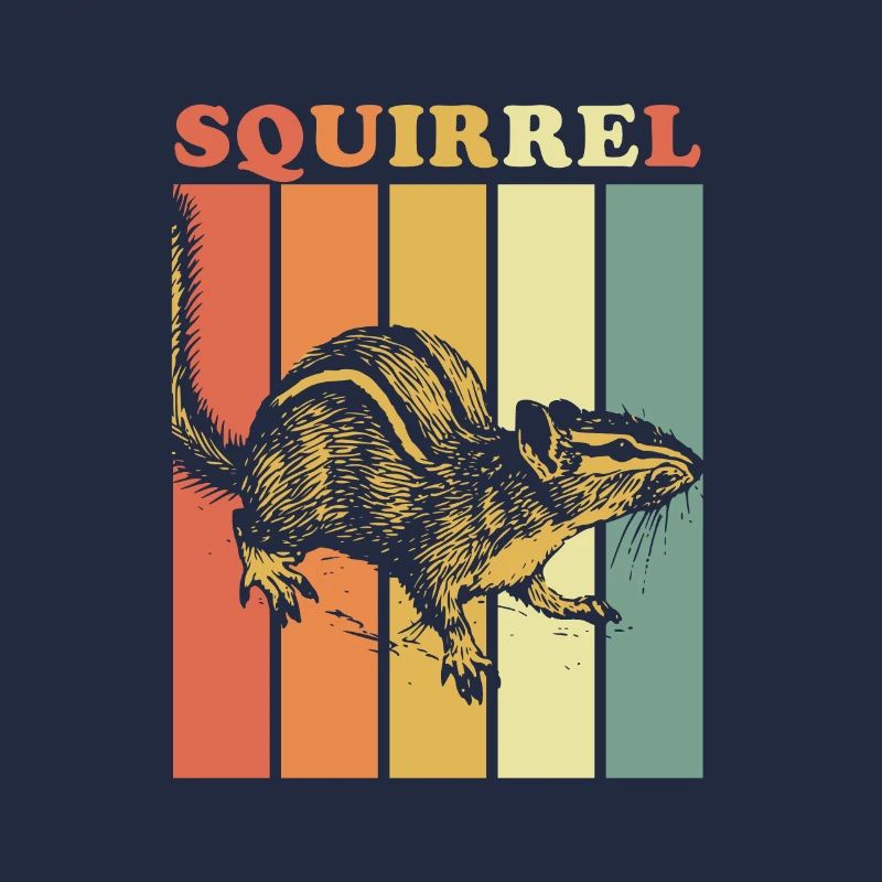 Squirrel nuts forest tree animal gift idea