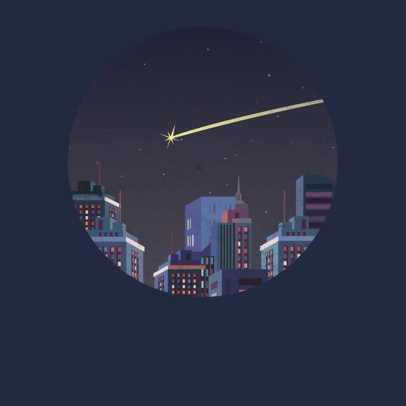 Comète Étoile filante Ciel étoilé