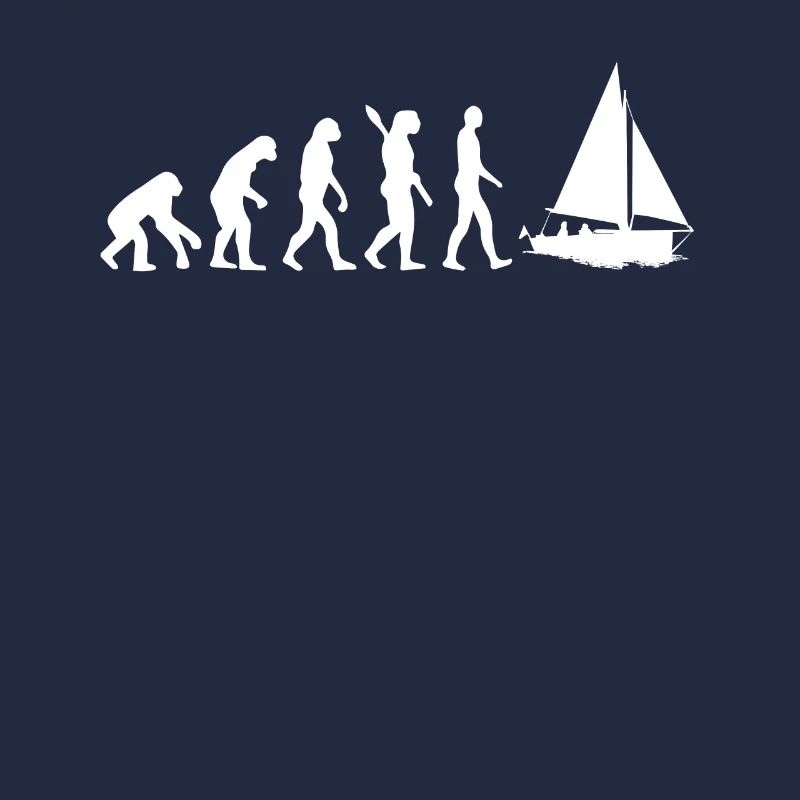 Die Evolution aus einem Urmenschen zum Segler
