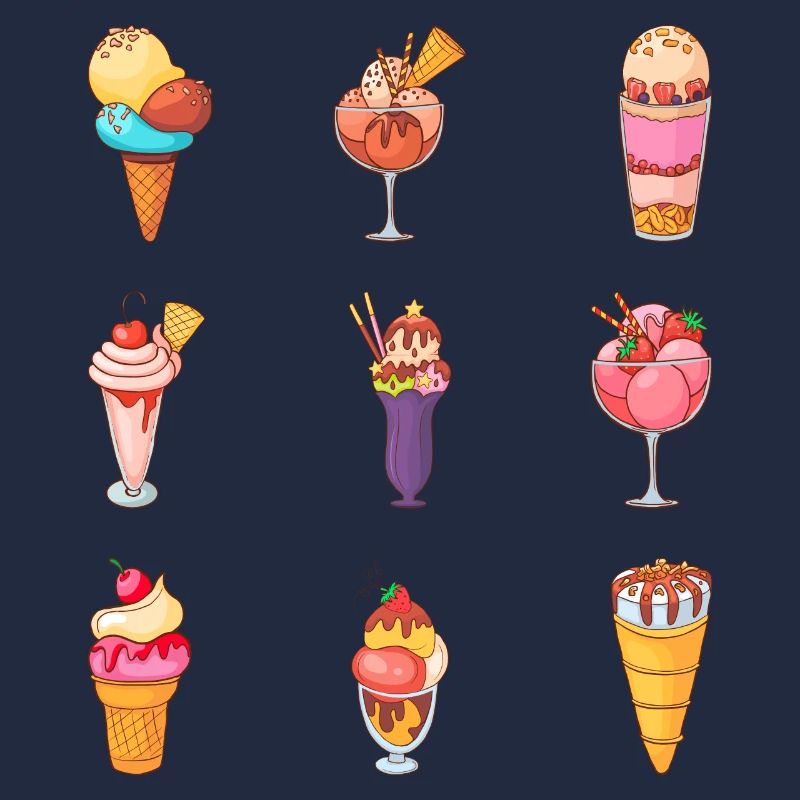 Eis Speiseeis Eiskrem Eiscreme Kugeleis Eisbecher