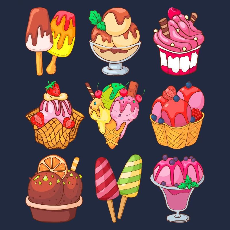 Eis Speiseeis Eiskrem Eiscreme Kugeleis Eisbecher