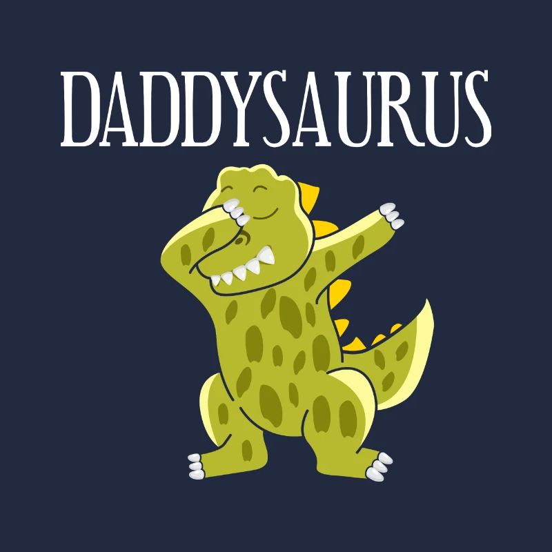 daddysaurus cool dinosaur t rex design maenner bio