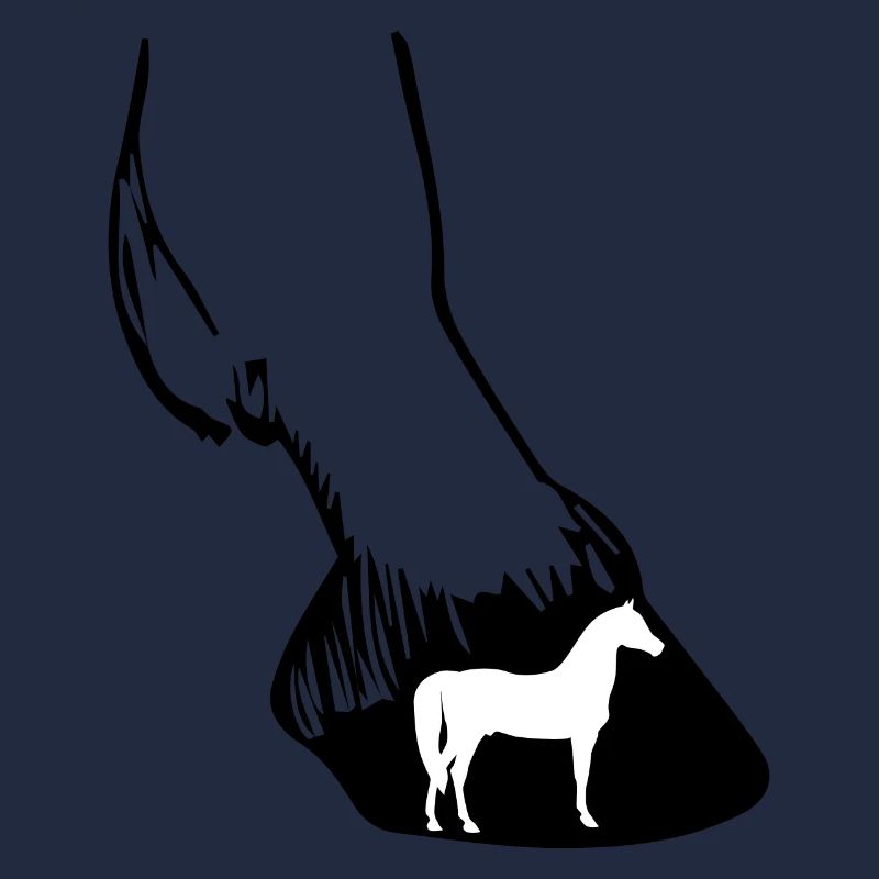 Pferd Huf Schwarz Weiss Geschenk