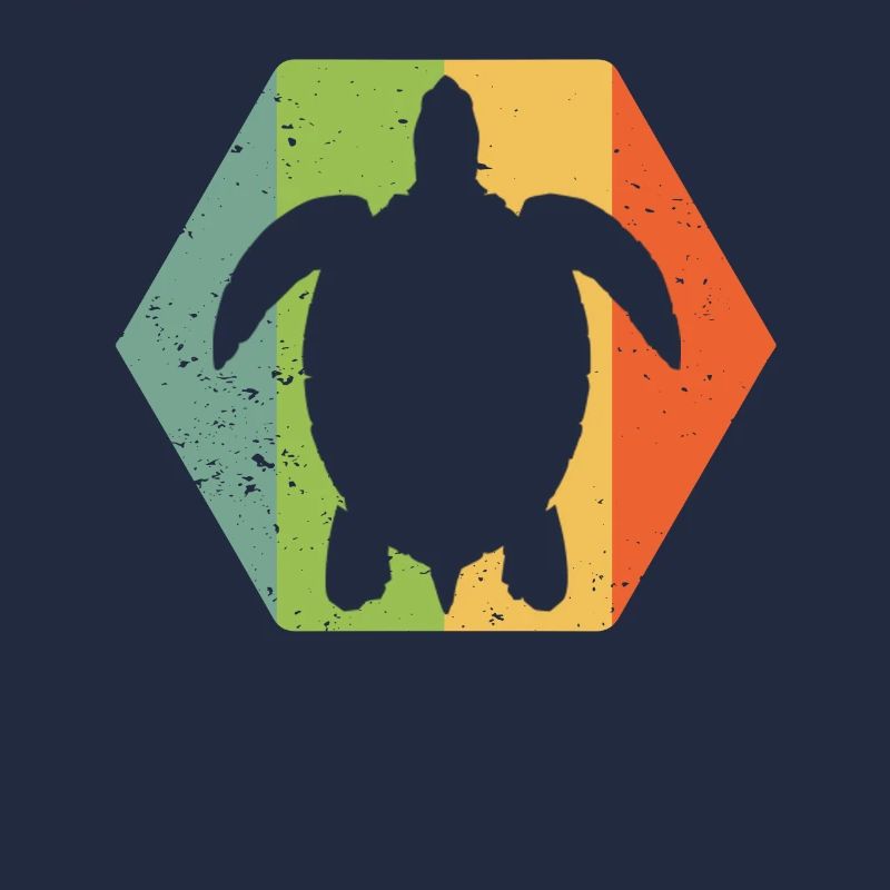 Style rétro tortue
