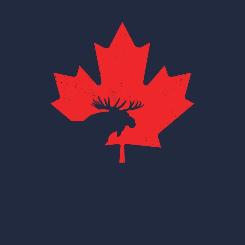 Maple Leaf Canada Day Moose Keep Calm