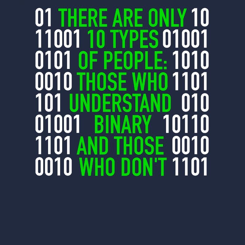 There Are Only 10 Types Of People Binary Code