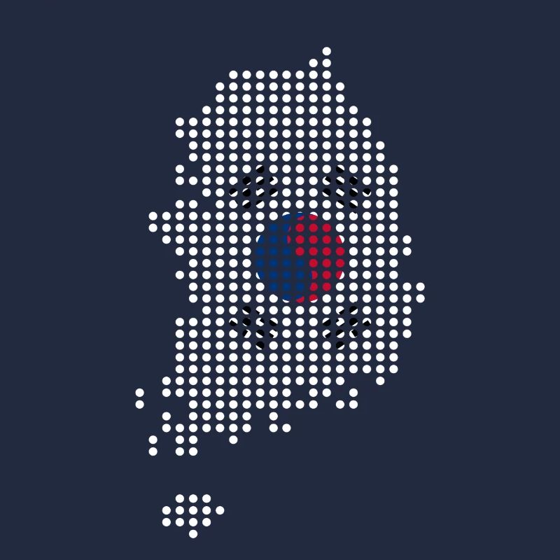 Corée du Nord Corée du Sud Asie drapeau drapeau