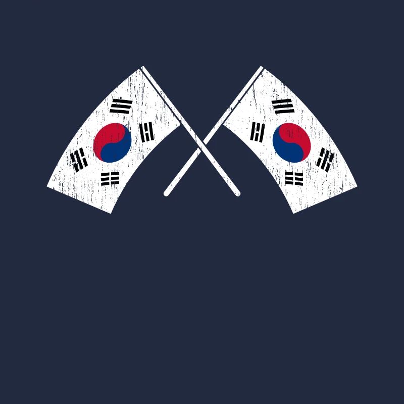 Corée du Nord Corée du Sud Asie Drapeau Corée