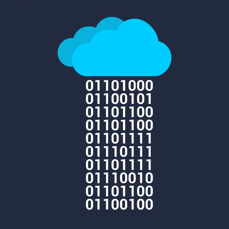 Informatik Binäre Wolke Cloud