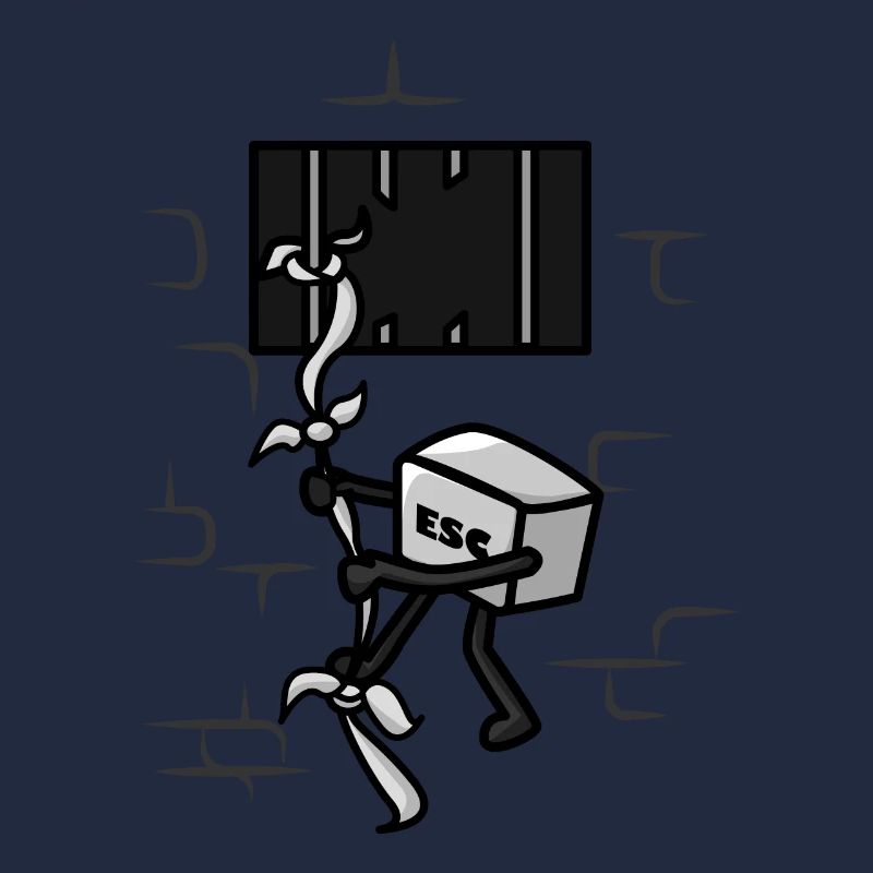 Le clavier s’évade de prison