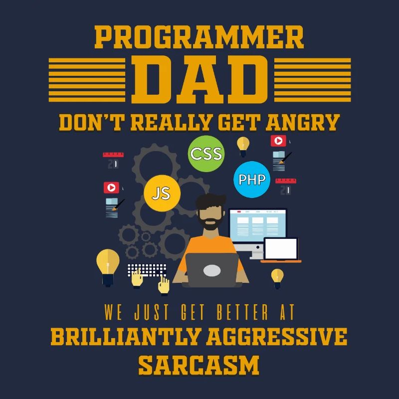 Dad - Father Tshirt - Gift - funny - Programmer