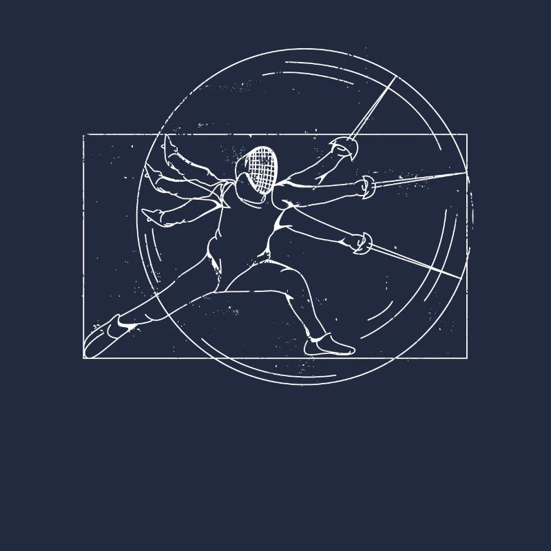 Épée d'escrime épée parade cadeau Da Vinci