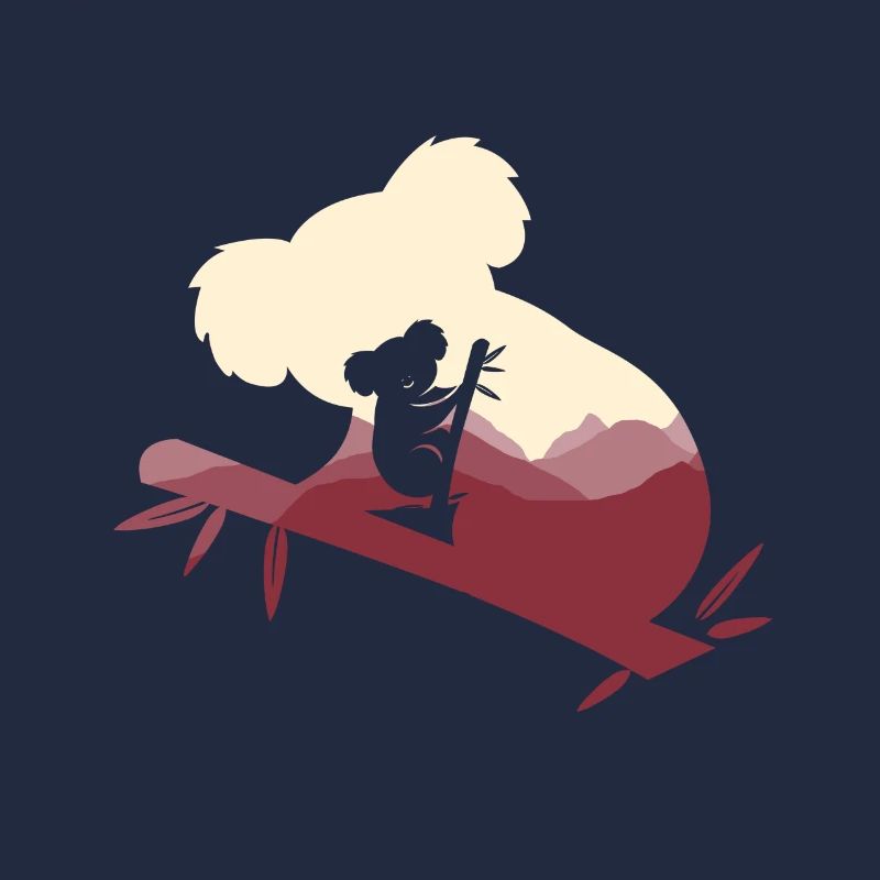 Koala Geschenk süß Baum Eukalyptus