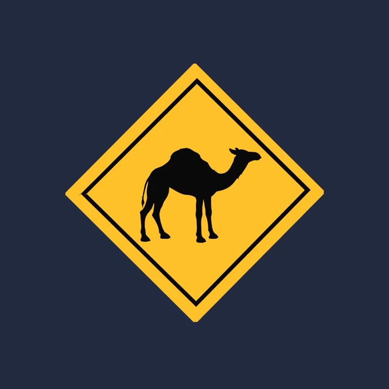 Kamel Camel Dromedar Silhouette Geschenkidee