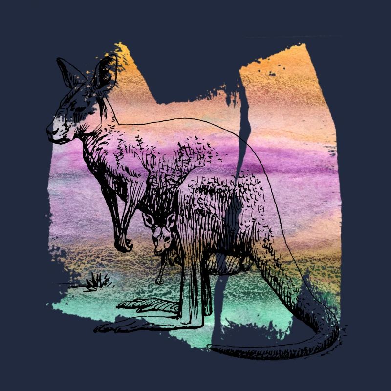 Kangaroo Känguru kangaroo känguru T Shirt